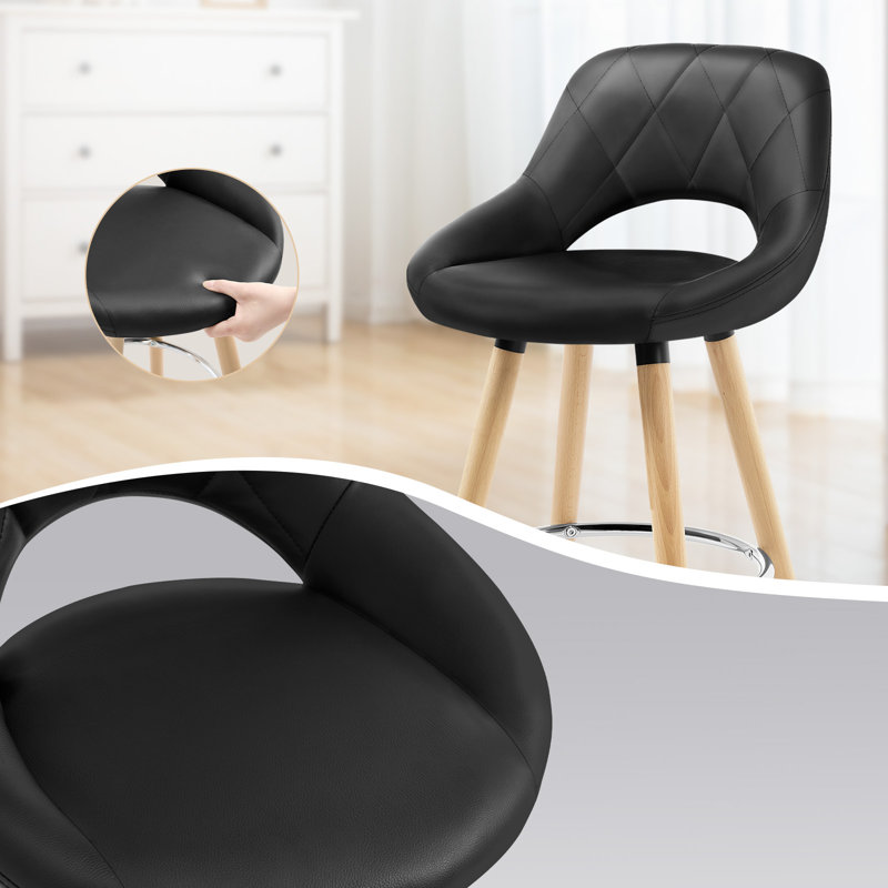 Thierry 68cm Bar Stool, Black, 2