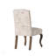 Chaise d'appoint rembourrée beige Padillo