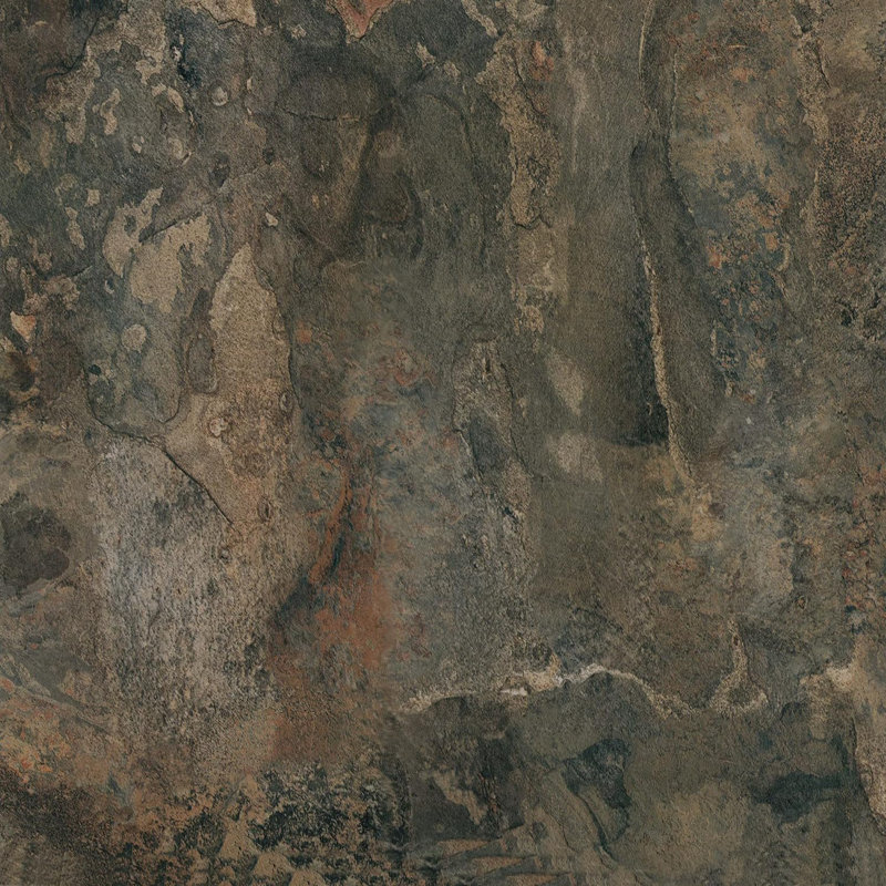 12-Inch Vinyl Floor Tiles, 20 Tiles - 12" x 12", Dark Slate Marble Pattern - Peel & Stick, DIY Flooring for Kitchen