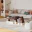Table basse moderne et simple en bois massif