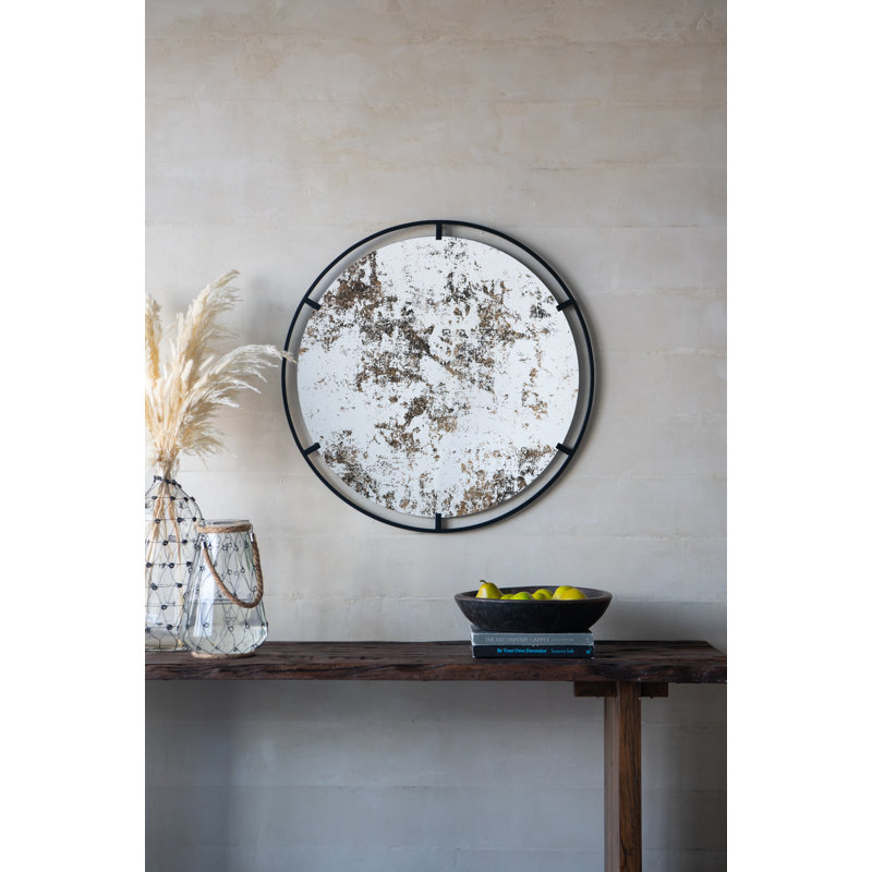 Miroir rond en fer