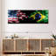 «Smoky USA», drapeaux du Brésil sur toile-415562245