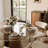 Modern 5/7 Pieces Dining Room Sets, Pre-Assembly Rectangular Dining Table Sets, Sintered Stone Tabletop Kitchen Dining Table Set With Upholstered Chairs-1317012111-1317012108