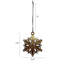 Ornements suspendus flocon de neige - ensemble de 12 - or