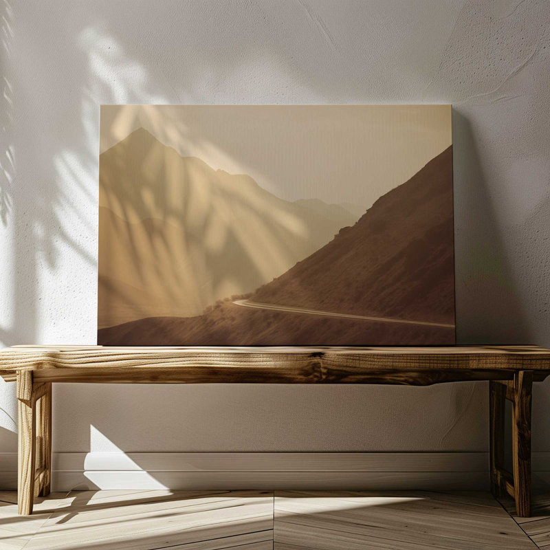 Peaceful Mountain Drive I Print on Canvas, Wrapped Canvas, 12" H x 18" W