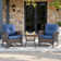 Gaetanino Wicker Rattan Outdoor Rocking Chair Set with Side Table (2 chairs and 1 side table)
