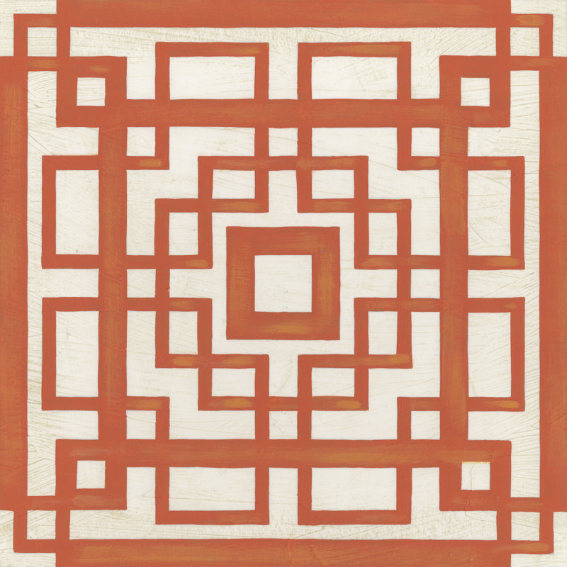 Maze Motif IX by June Erica Vess - Wrapped Canvas Print, 76cm H x 76cm W
