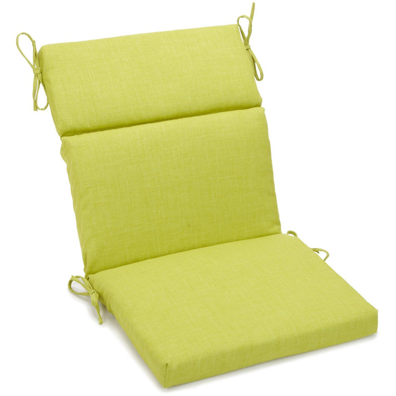 Outdoor 3'' Seat / Back Cushion, 22" W x 21" D, Lime