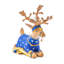 Patience Brewster Dash Away Sitting Comet Reindeer Figure