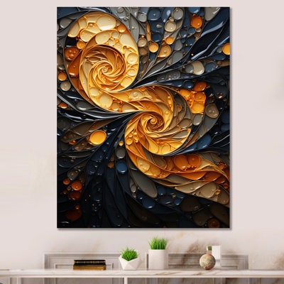 Nesly Spiral Tangle sur impression sur toile