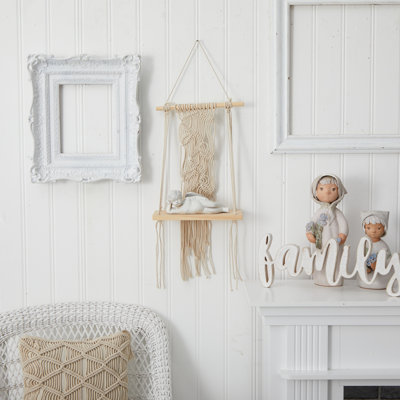 Décoration murale tablette Macrame
