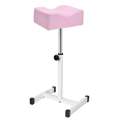 Manasas Pedicure Manicure Foot Rest Adjustable Height with Soft Cushion Non-Slip Pedicure Stool Pedicure Nail Equipment for Salon Spa Beauty Pink Blac by Inbox Zero