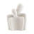Hans Cream Abstract Nesting Two Piece Couple Decorative Accent Matte Ceramic Sculpture Figure Set