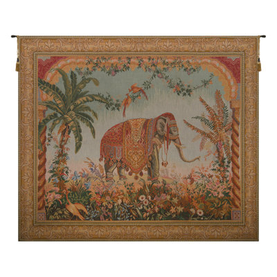 Royal Elephant Loom Woven Wall Hanging