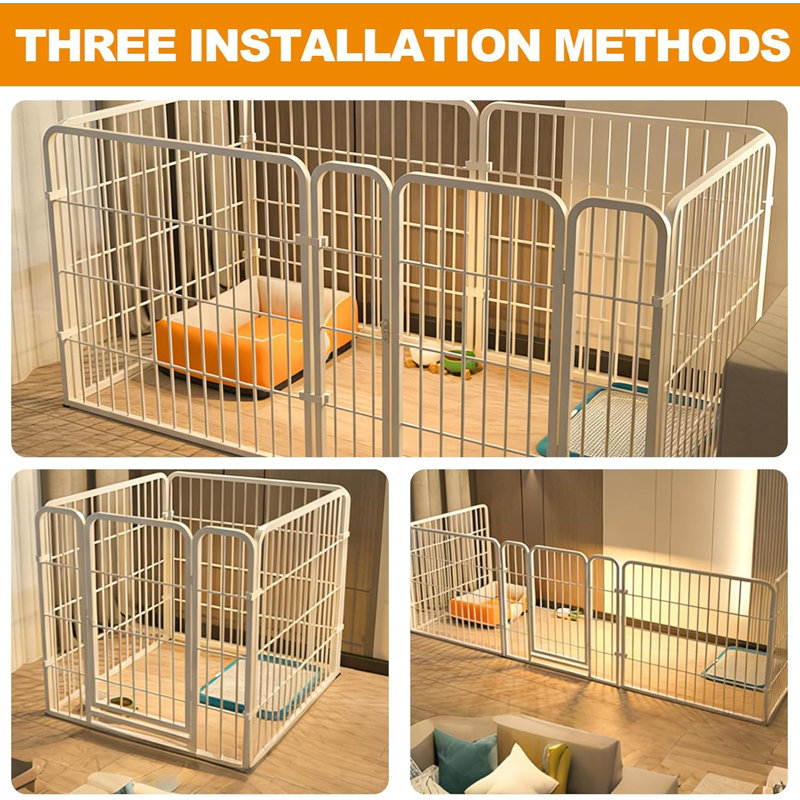 Dog Playpen  Indoor Outdoor Pet Crate with 1 Door
