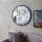 Iron Frame Vertical Round Mirror