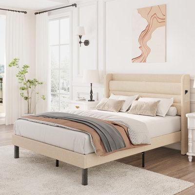 Structure de lit Latitude Run® avec station de charge, ports USB Type-C et lumière DEL
