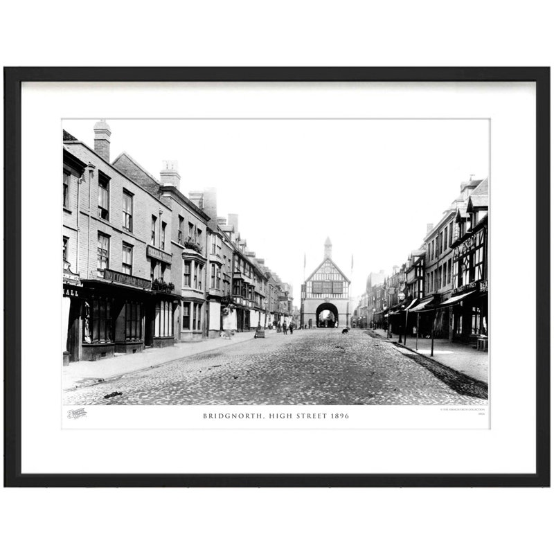 Bridgnorth, High Street 1896 by Francis Frith - Single Picture Frame Print, 28cm H x 36cm W x 2.3cm D