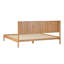Lit plateforme en bois massif Asho avec tête de lit en roseau-364890652-364890653