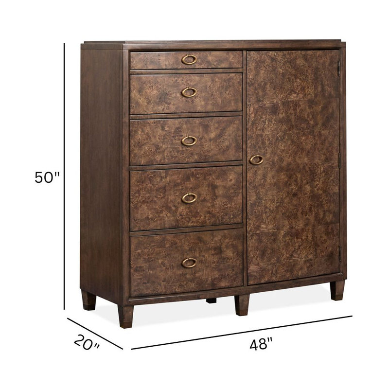 Commode 2 tiroirs Garofalo, 6 Pcs:Bed,2 Nightstand,Dresser,Mirror,Door Chest, Queen