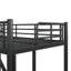 Lits peu encombrants, lit mezzanine simple en métal TG, maison industrielle moderne
