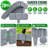 28-Piece Faux Stone Garden Edging Border Set, Gray Stake-In Landscape Fence for Flower Beds-135282153