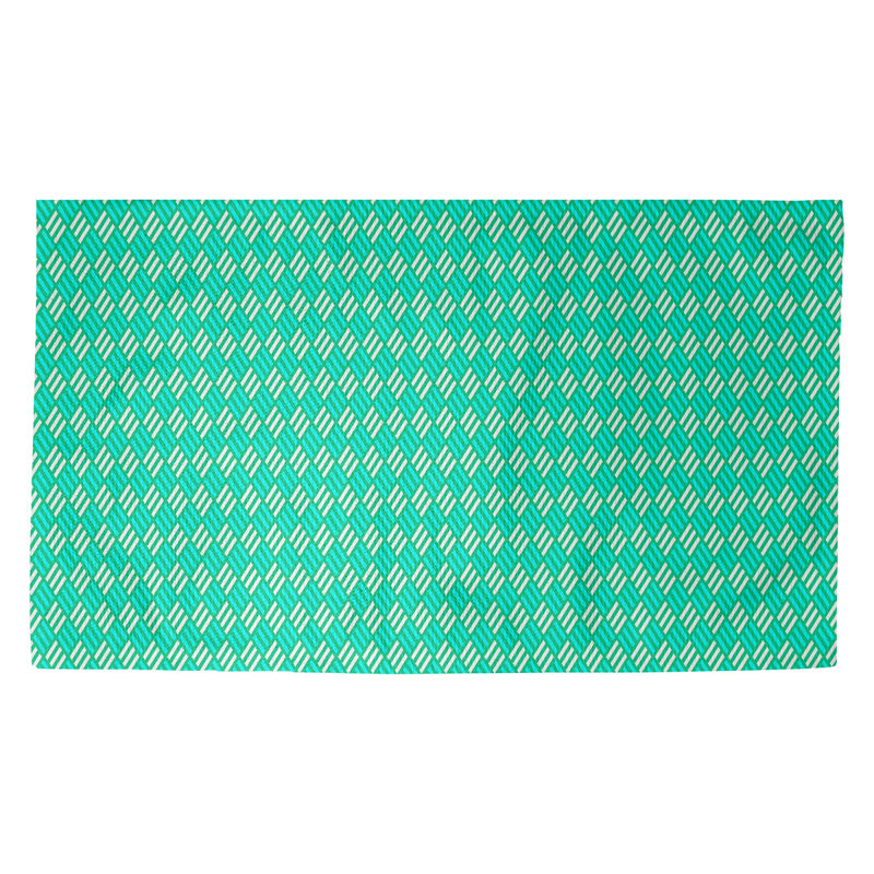 Tapis d’intérieur pour porte à rayures Avicia, Rectangle 2 pi 1 1/2 po x 3 pi 6 po, Vert