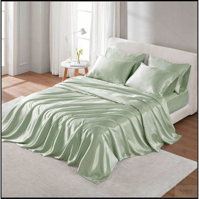 6 PCS Queen Luxury Sheet Set Sage