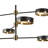 India 6 - Light Dimmable Cylinder Chandelier