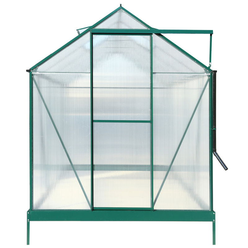 Serre en polycarbonate, Vert, H 96,8 po x l 75,2 po x P 123,2 po