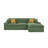 Coffee-Bean Like Upholstered Full Compressed Sectional