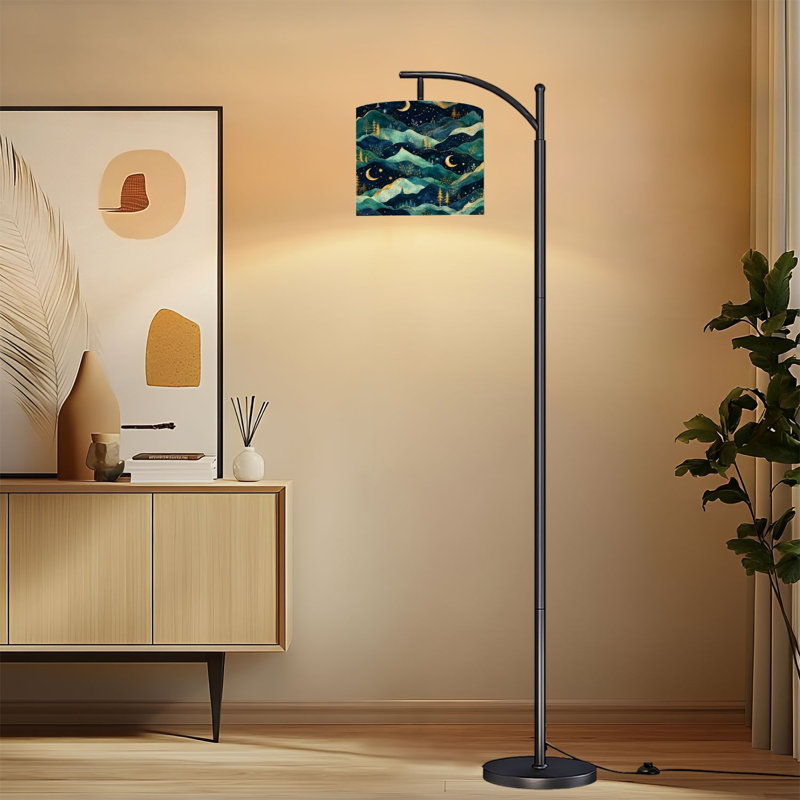 Lampe sur pied avec abat-jour réglable Arc