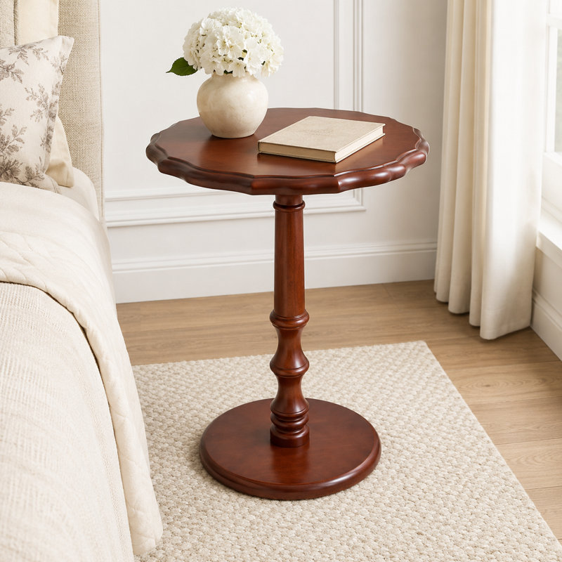 Round End Table 16"d×23"h