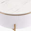 Table basse moderne moderne avec 2 grands tiroirs de rangement (31,5 po)-270423981