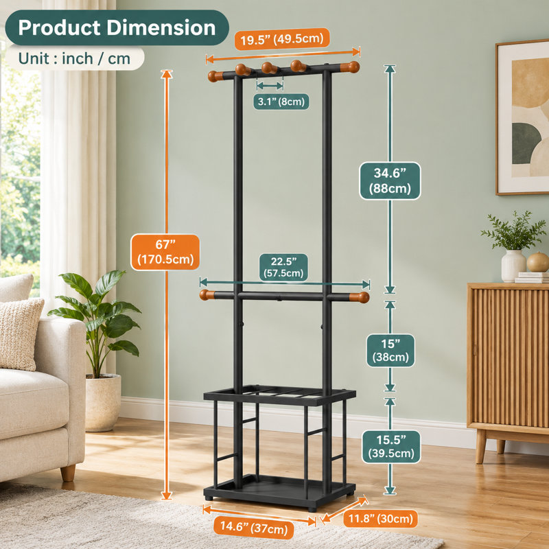 Steel Freestanding 5 - Hook