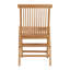 Ashdown Natural Finish Indoor-Outdoor Slatted Teak Folding Patio Chair