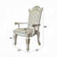 Fauteuil ACME Vendome (ensemble de 2), cuir synthétique et finition perle antique-99926788-99926789