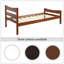 Twin Size  Wood Platform Bed With Headboard And Wooden Slat Support