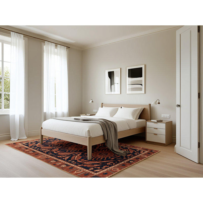 Tapis brun lavable à la machine, Rectangle 5 pi x 7 pi