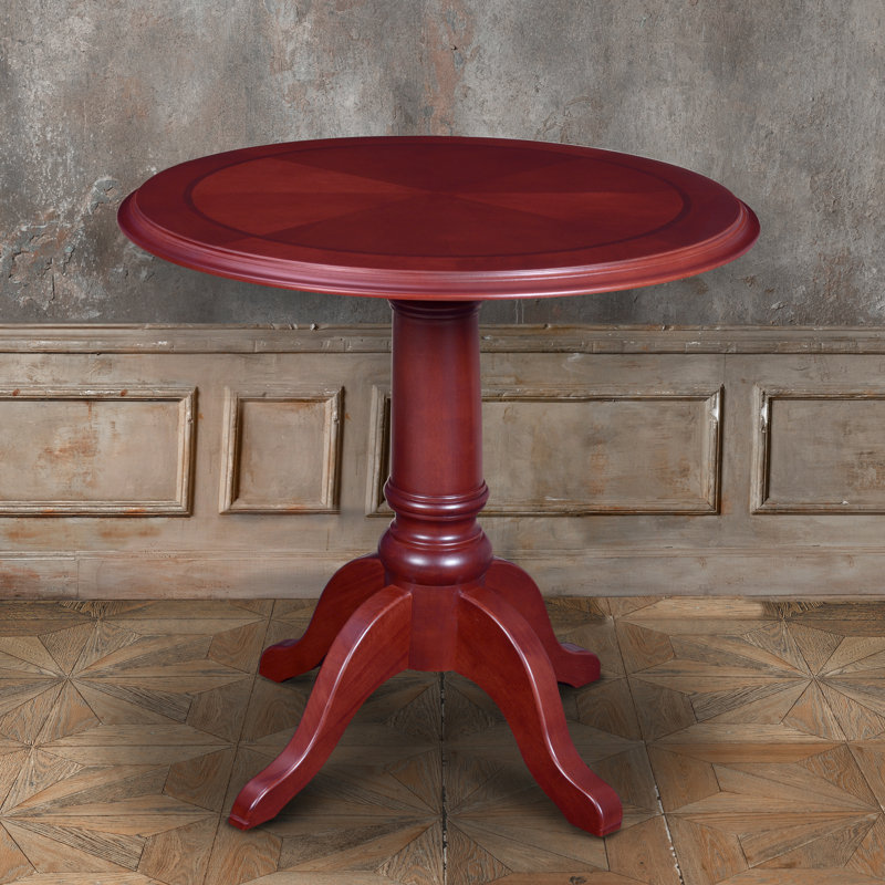 Nitesh Round Meeting Table, 29'' H x 30'' W x 30'' D, Mahogany