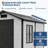4x6 FT Outdoor Plastic Resin Storage Shed With Floor Window Sloping Roof Lockable Door For Patio Backyard Garden Lawn Mower Bike And Tool Storage-124521550