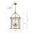 Qudarius 4-Light Dimmable Iron Drum Chandelier -1295566517-1283296522