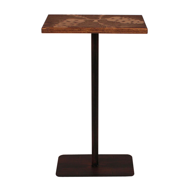 Table de pub décorative en bois à haut pin Hailey