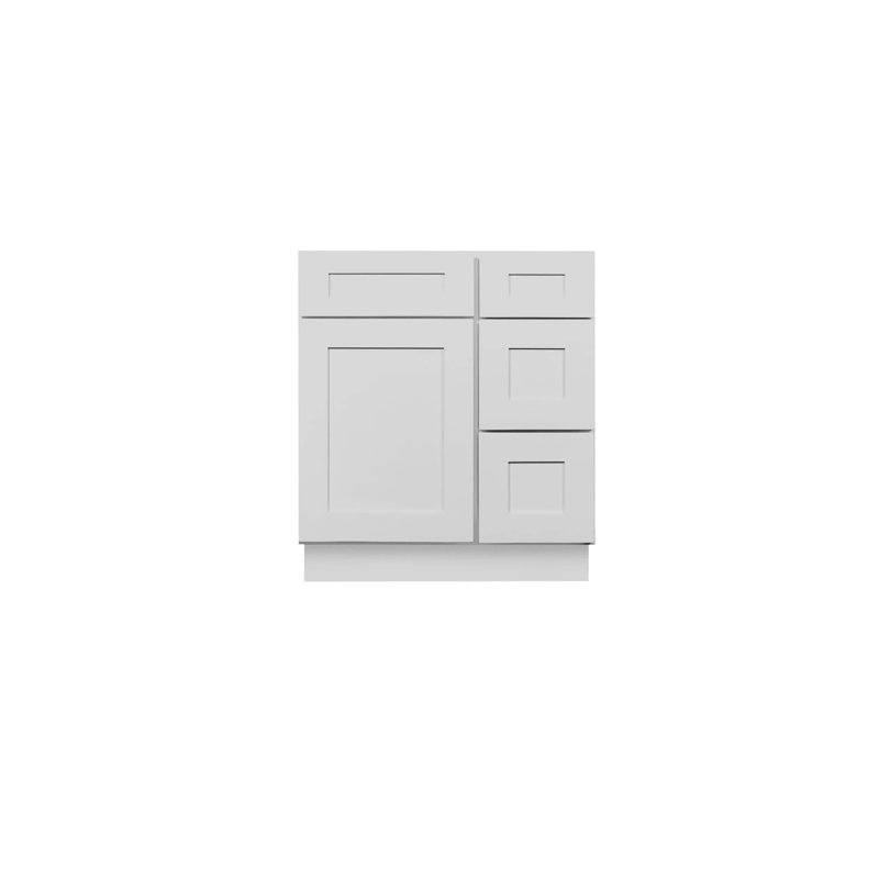 Brilliant 42'' Single Bathroom Vanity Base Only, Gray