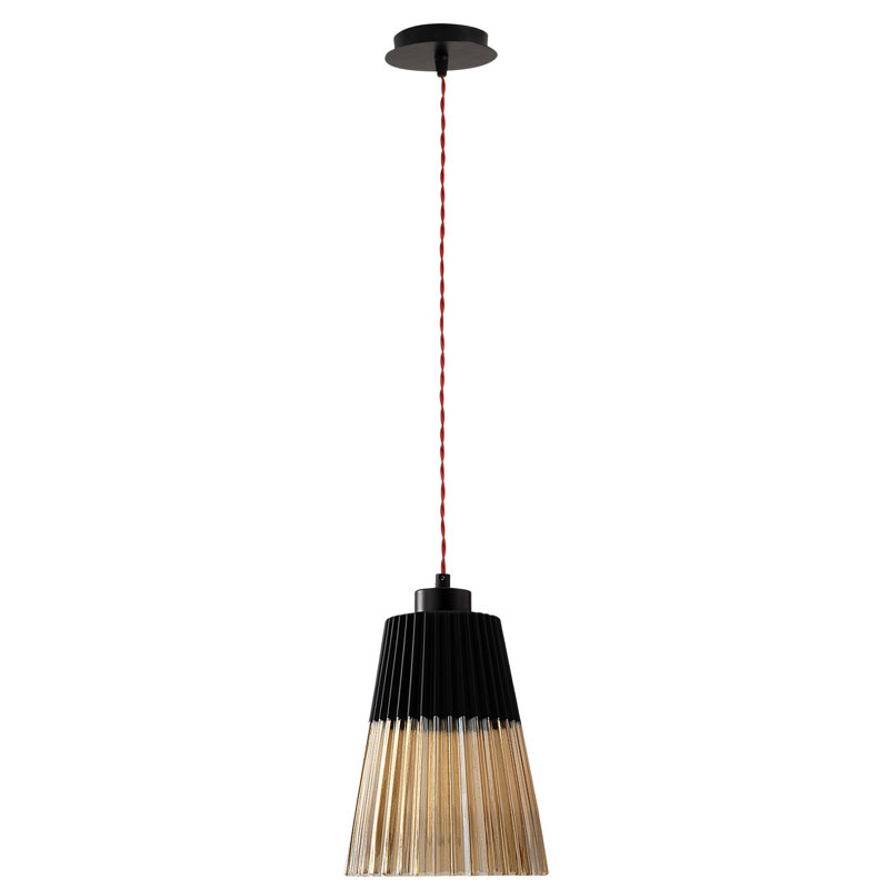 Luminaire suspendu conique à 1 lumière Aijah