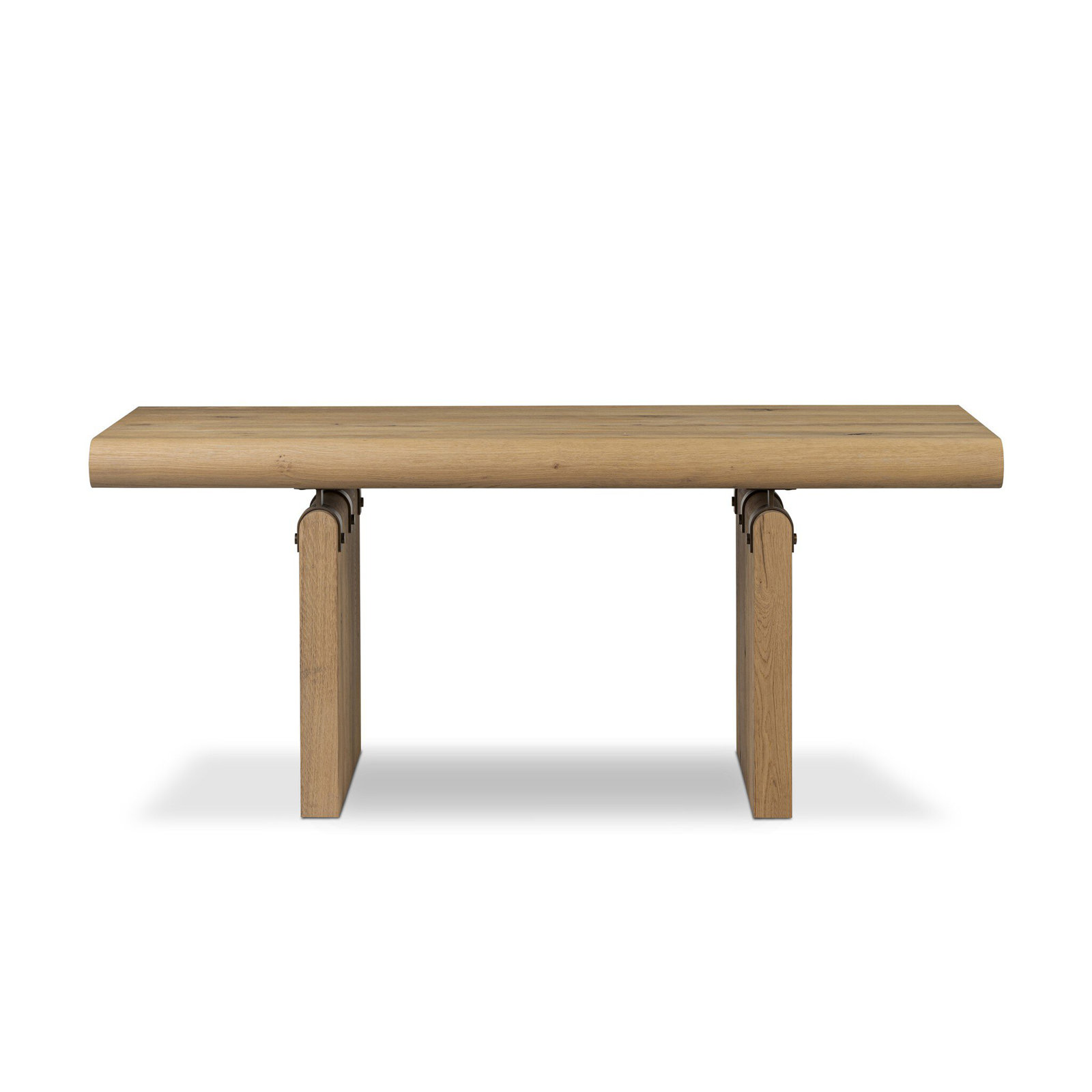 Cleo Desk-Worn Black Oak, Light Natural Oak