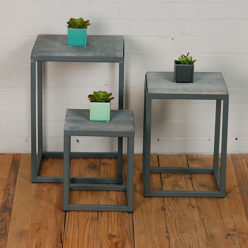 Ensemble de 3 tables emboîtables Edwina