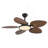 52inch Tropical Palm Leaf Ceiling Fan with Lights & Remote Control