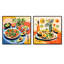 «Green and Red Avocado Impressionist I», ensemble de 2 reproductions d'art sur toile-459239015-459239033