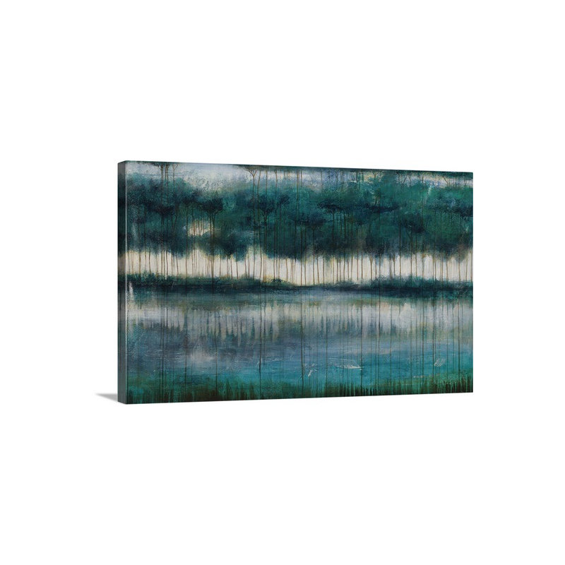 «Martel Emerald Waters» par Joshua Schicker - reproduction, H 16 po x l 24 po x P 1,25 po, Toile
